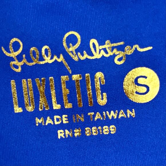 Lilly Pulitzer Tiger Floral Halter Sports Bra Crop Top Pink Sz Small Resortcore - Picture 4 of 6